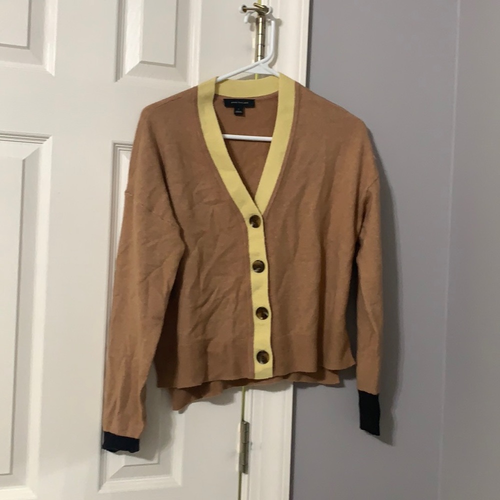 Ann Taylor Color Block Cardigan